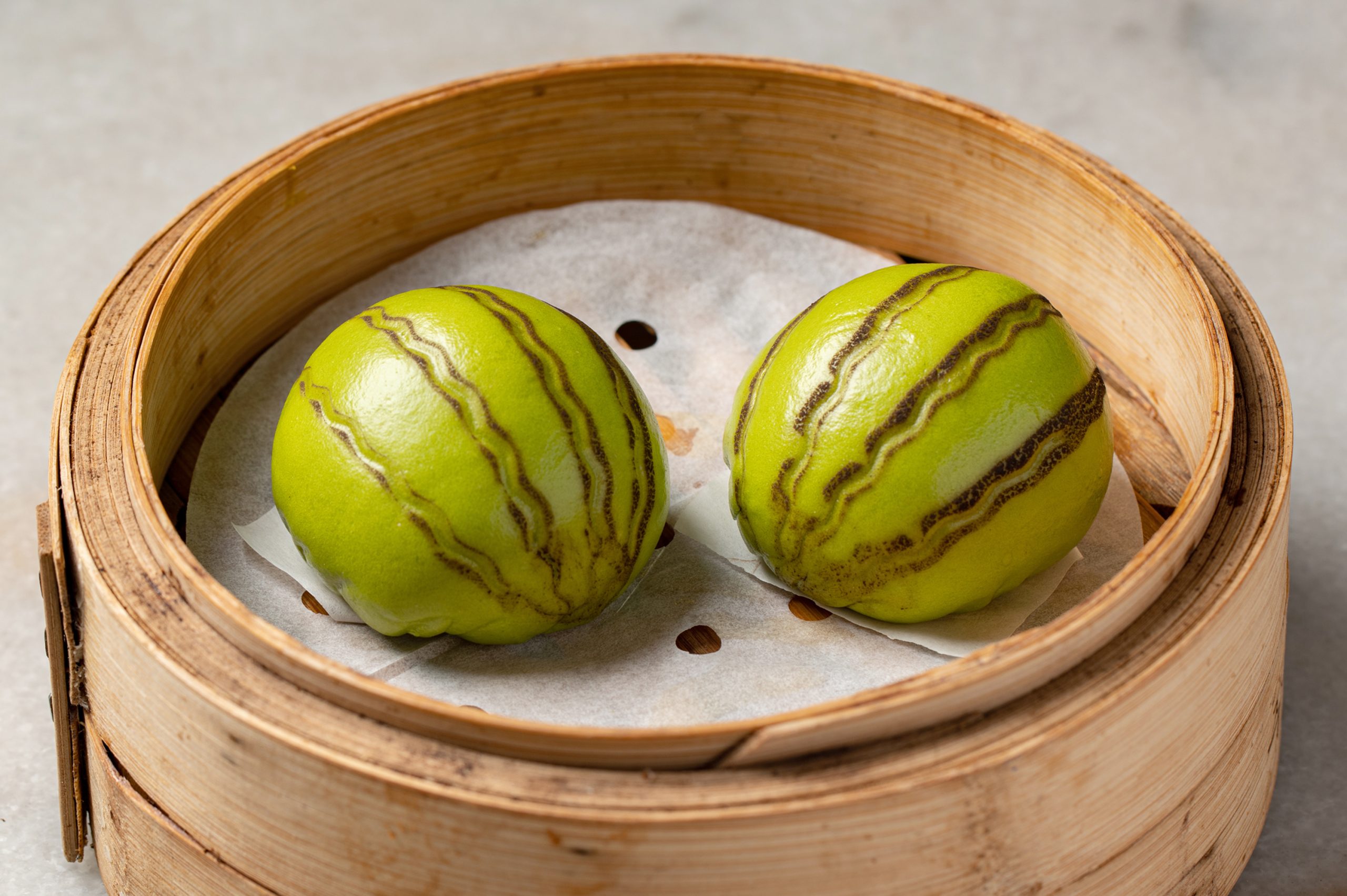 Steamed Custard Bun (2) 奶黄包