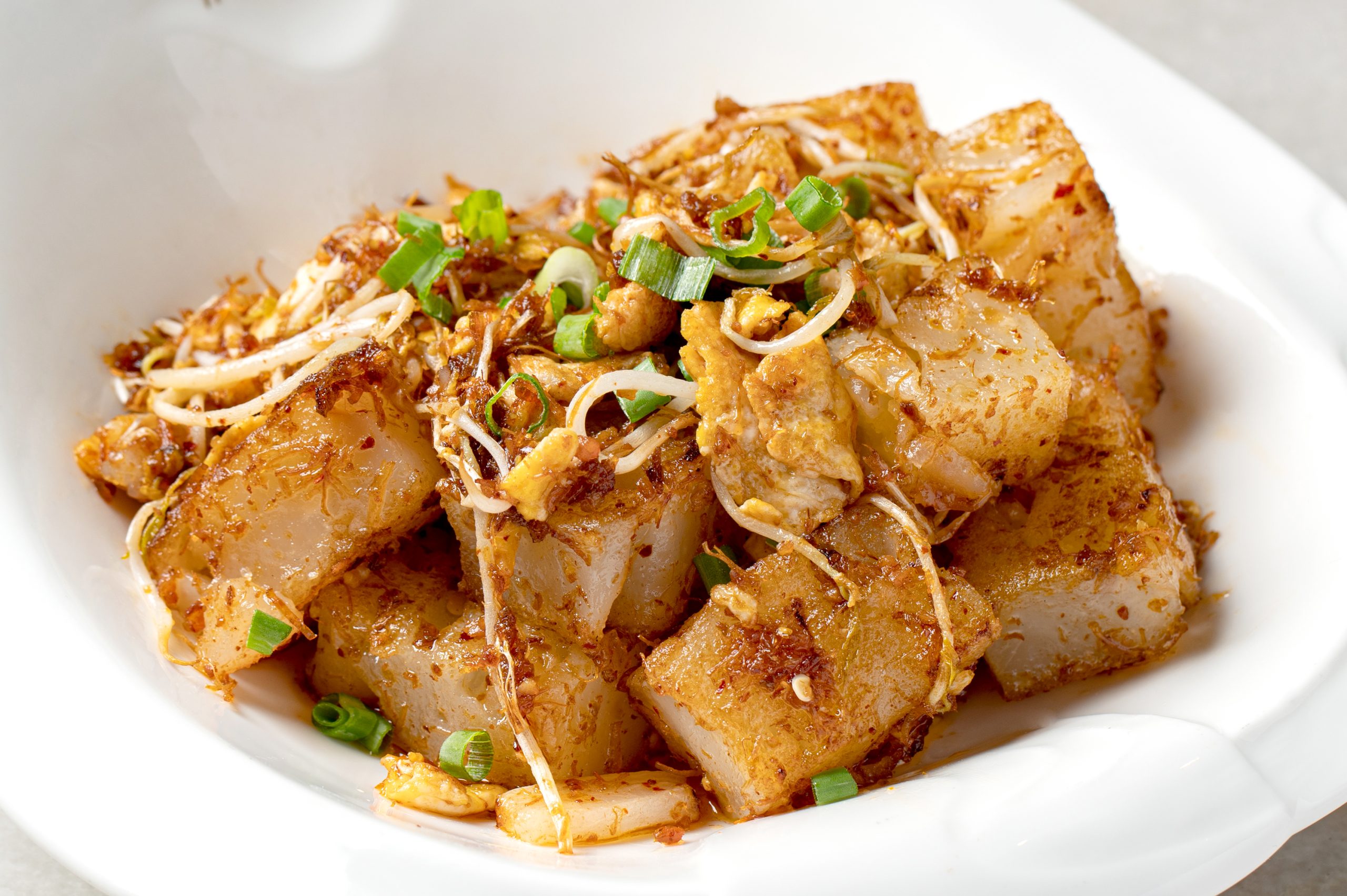 Stir Fried Radish Cake 炒萝卜糕