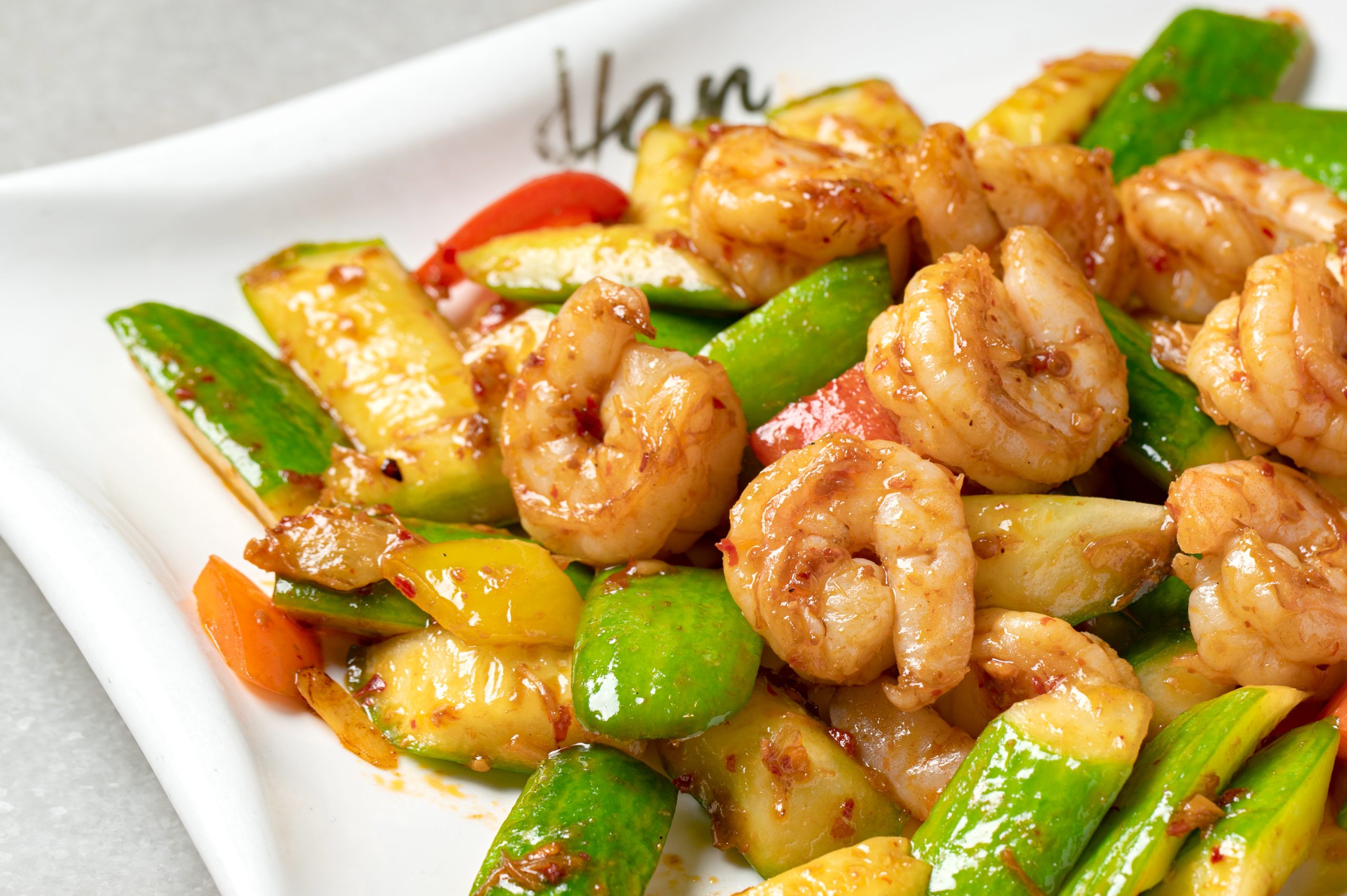 Stir Fried Shrimp with Cucumber